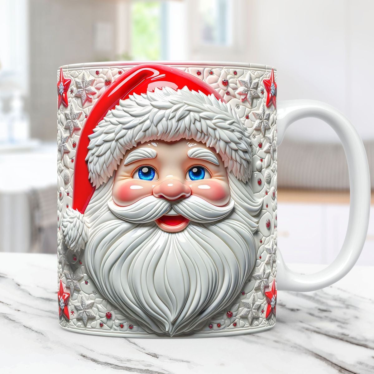 3D Santa Mug 11 0z