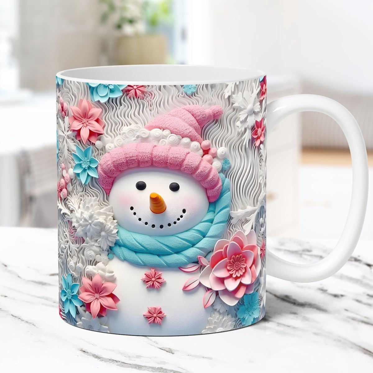 3D Snowman Mug 11 oz