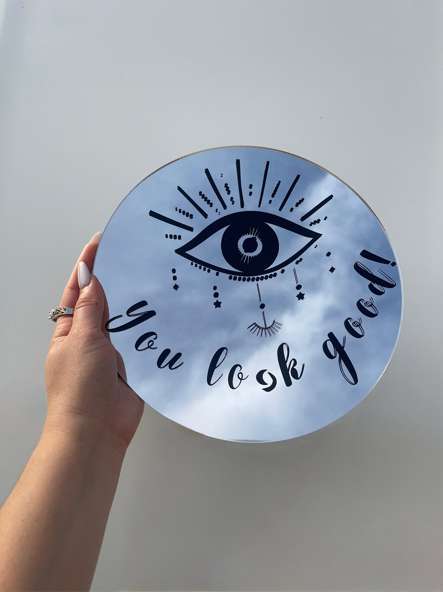 You Look Good Mirror Design