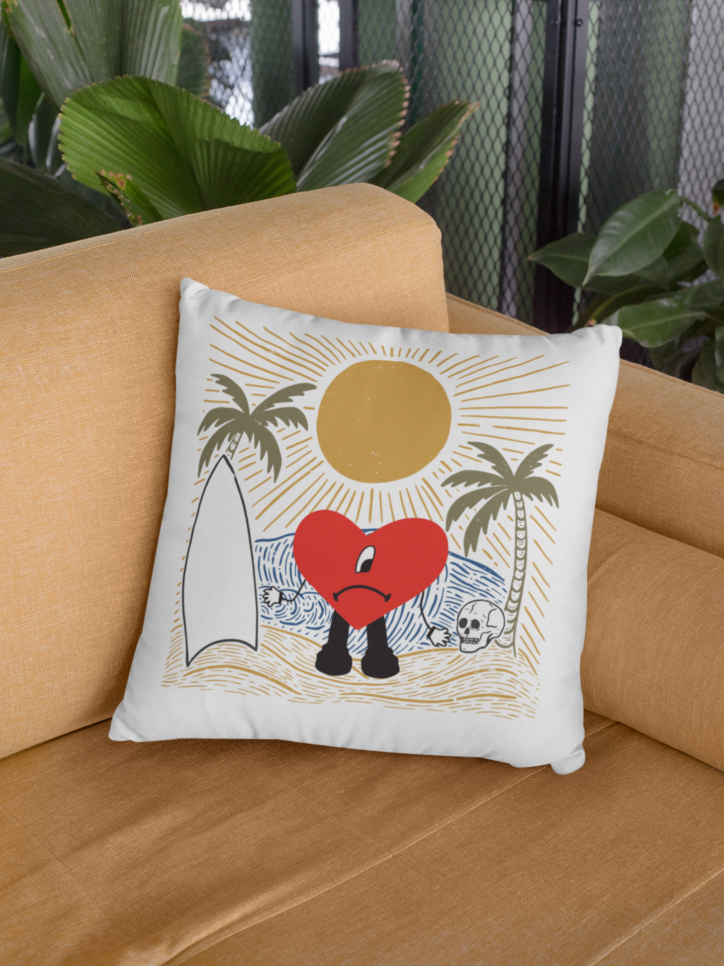 Bad Bunny Pillow Cover