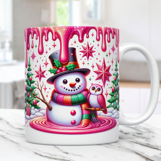 3D Snowman Mug 11 0z